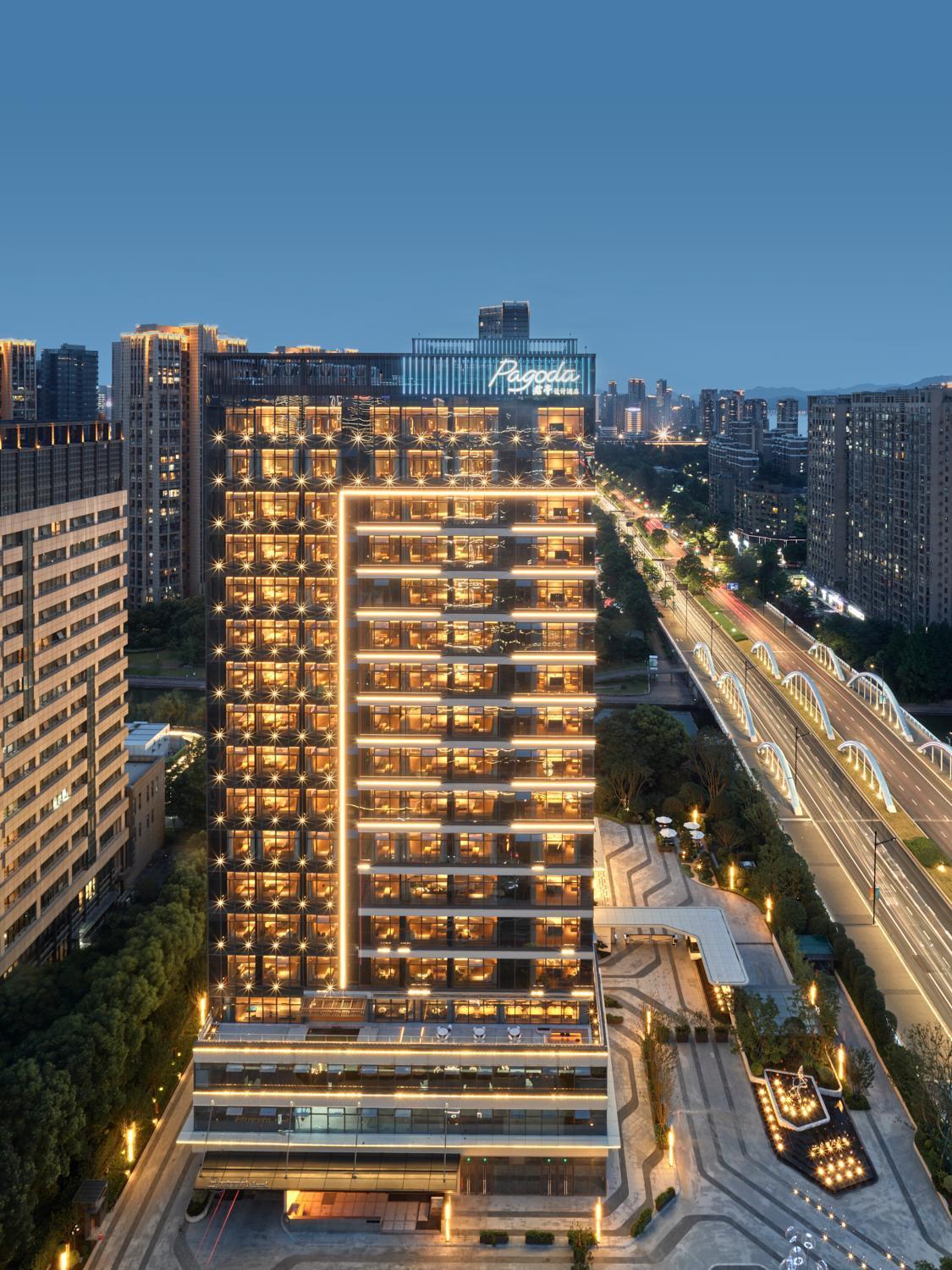 Pagoda Hotel Hangzhou Binjiang エクステリア 写真